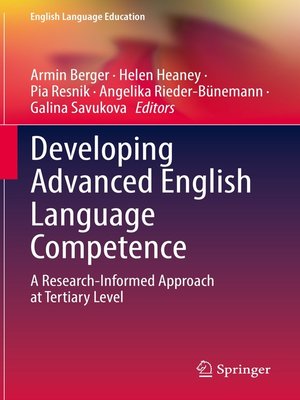 cover image of Developing Advanced English Language Competence